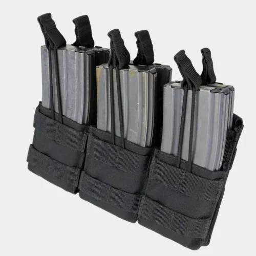 černé trojité pouzdro na zásobníky MOLLE