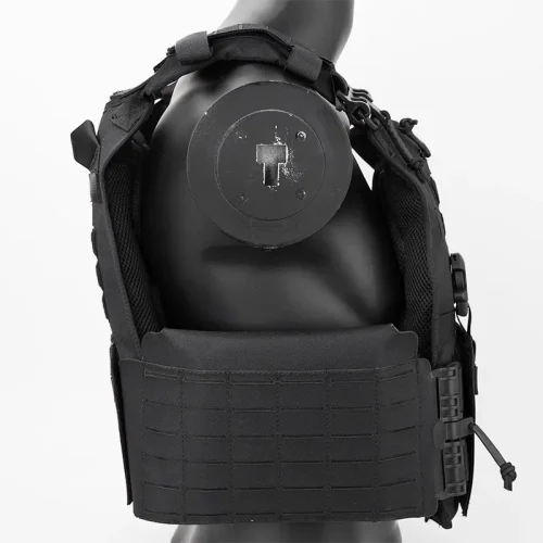 svart modulär taktisk attackväst