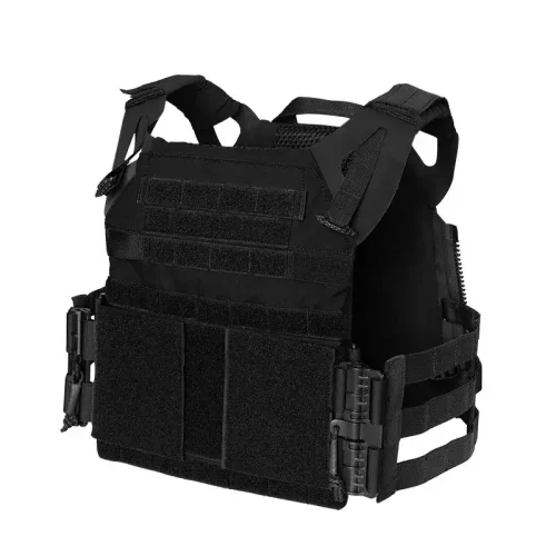 블랙 퀵 릴리스 플레이트 캐리어 조끼