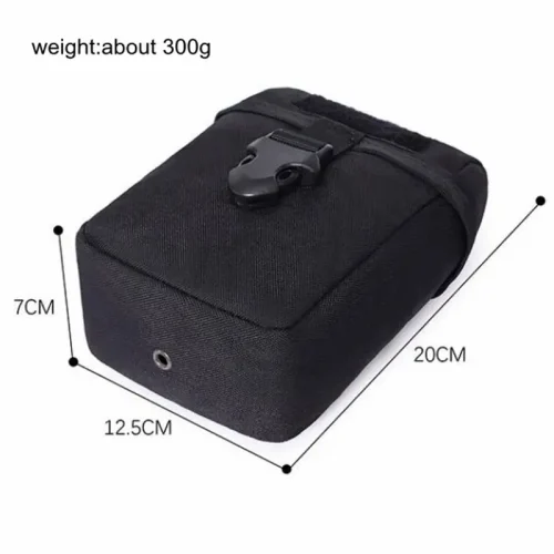 sort taktisk taske med dimensioner