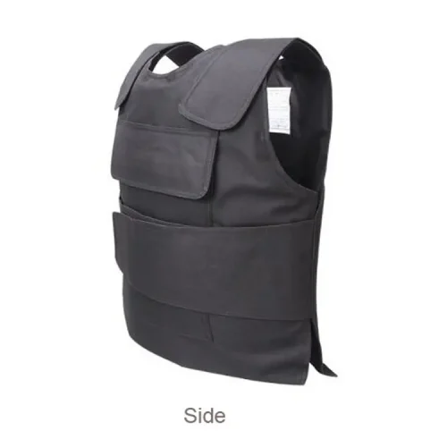 black tactical stab resistant vest