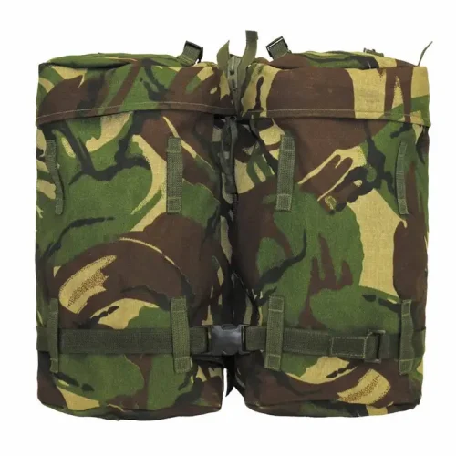 detachable side pouch with clips on British army-style bergen