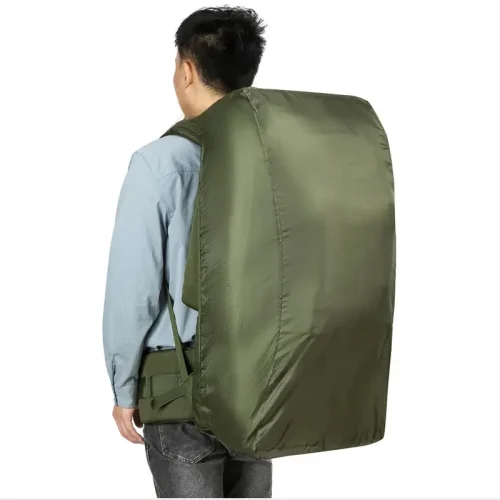 large tactical hiking backpack with rain cover