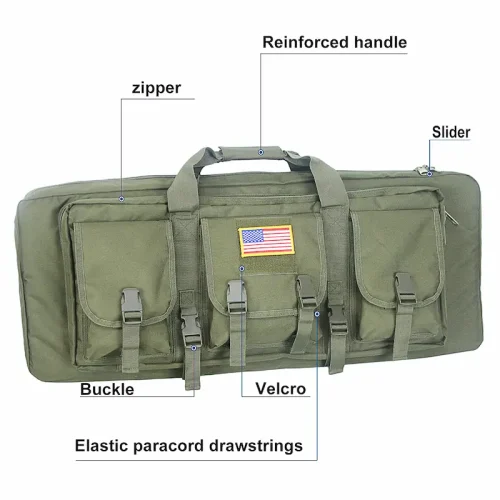 sac de transport tactique pour fusil vert olive